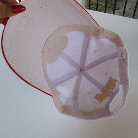 2017 Wheel of Fortune Colorful Logo White Hat Cap Adjustable Strap Unisex Adults - Picture 6 of 7